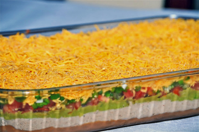 seven layer dip super bowl